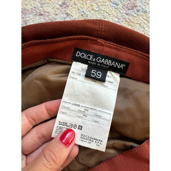 Dolce & Gabbana Suede Newsboy Cap - Picture 7 of 9